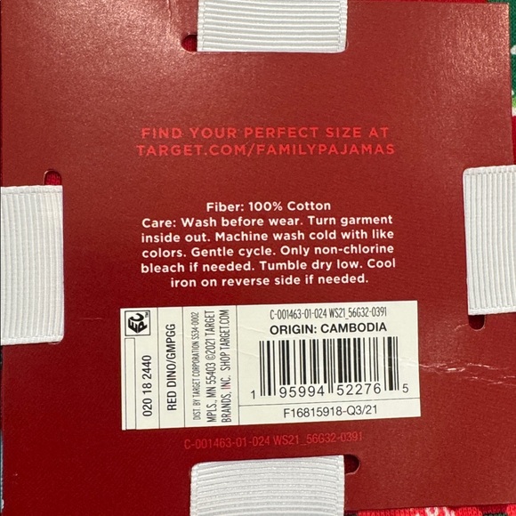 BRAND NEW TARGET Christmas Dinosaur Pajama Set - Picture 3 of 4